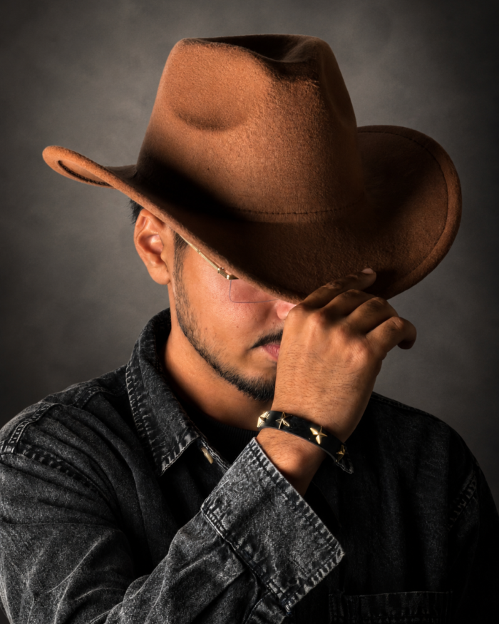 Classic Cow Boy Hat  (Brown)