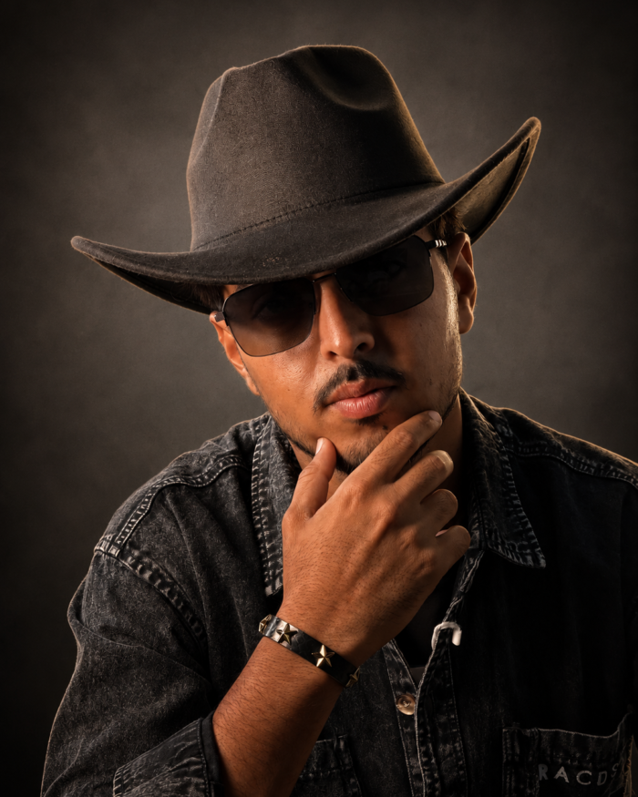 Classic Cow Boy Hat  (Black)