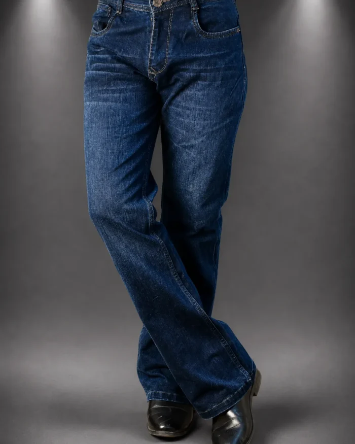 Dark Indigo Classic Flared Bootcut Denim Jeans