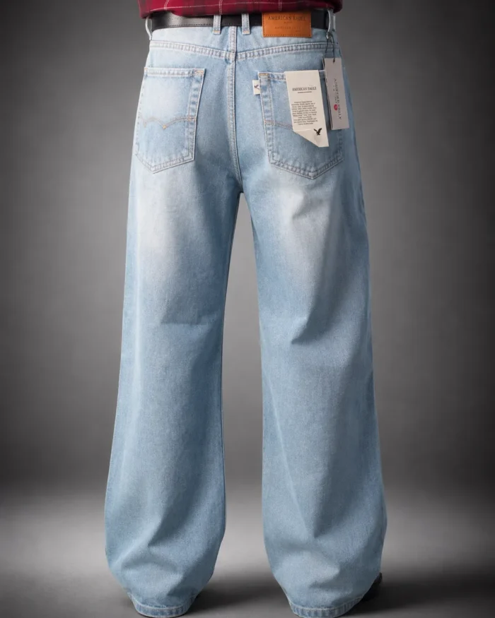 Light Blue Wash Relaxed Baggy Denim Jeans