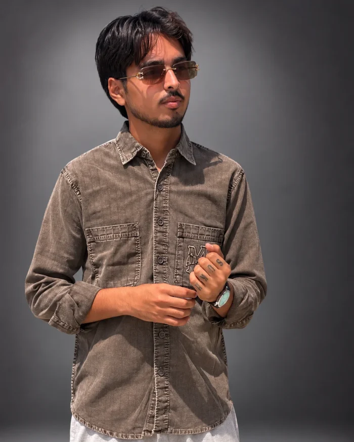 Amiri Pocket Shirt Brown