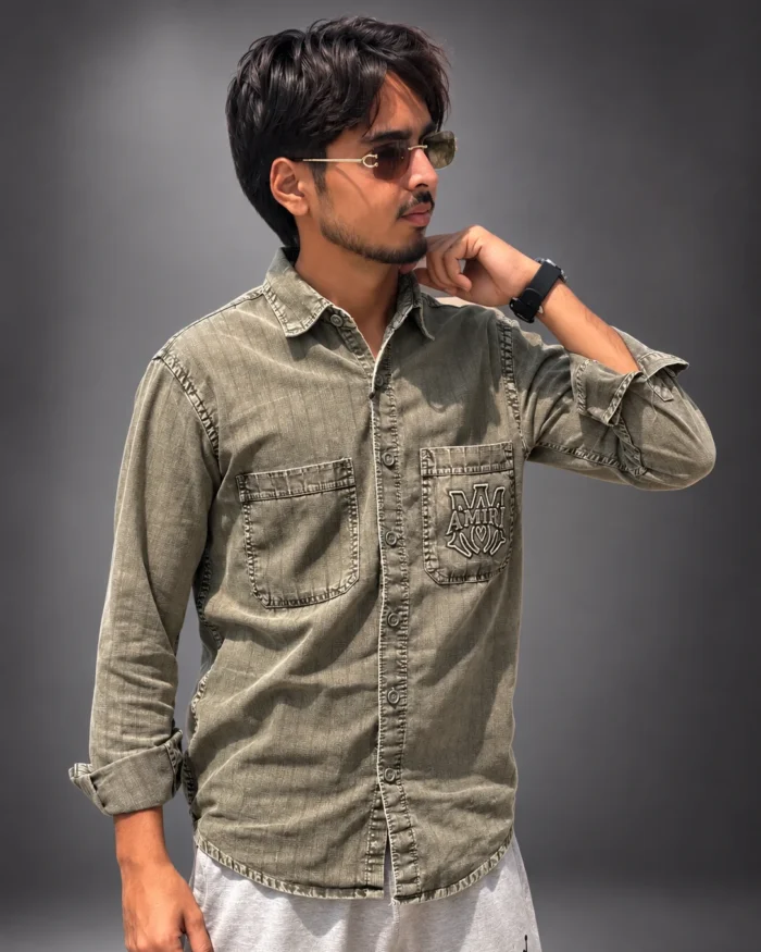 Amiri Pocket Shirt Olive