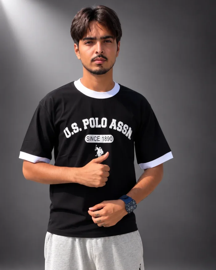 Classic Essential Black Casual T-Shirt