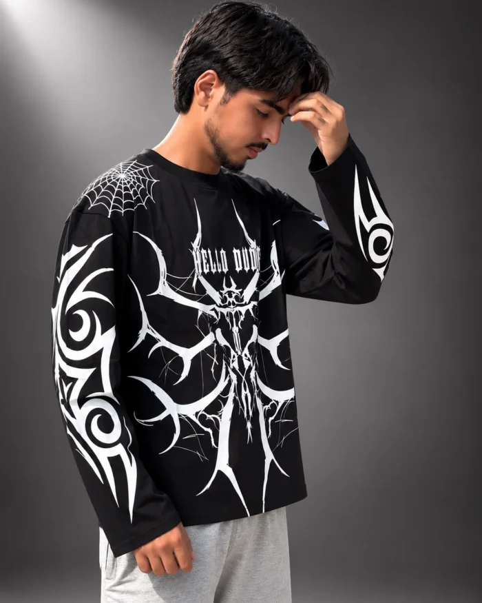 Premium Graphic Printed Black T-Shirt