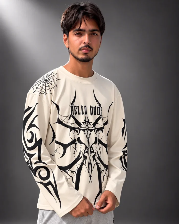 Premium Graphic Printed White T-Shirt